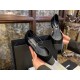 Chanel Vintage Square Toe Mary Janes in Black Suede