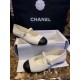 Chanel Classic White Mary Janes in Genuine Sheepskin, Adorned with Petite Double C Buckles for a Playful Twist