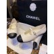 Chanel Classic White Mary Janes in Genuine Sheepskin, Adorned with Petite Double C Buckles for a Playful Twist