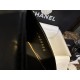 Chanel Genuine Sheepskin Black and Gold Mary Jane Lace-Up Shoes