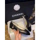 Chanel Glossy Black Chain Mary Jane - Imported Lamb Leather Upper with Ultra-Black Shine, Exquisite Lamb Leather Lining