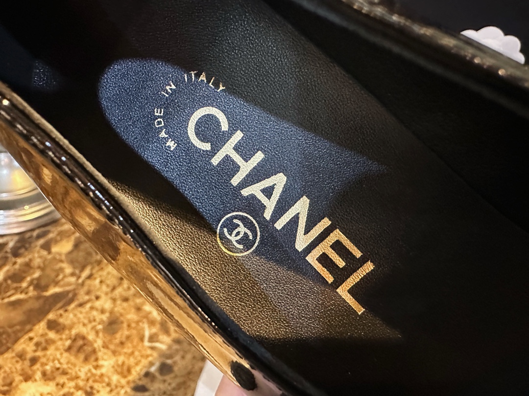 Chanel Black Patent Leather Mary Jane - Super Classic Bookbag Clasp, Imported Calf Patent Leather ➕ Full-Rounded Toe, Soft Lamb Leather Lining ➕ 2cm Heel Height