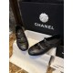 Chanel Double Strap Rhinestone Mary Janes - Black Pine Goat Leather Combined with Fine Lamb Leather