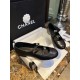 Chanel Double Strap Rhinestone Mary Janes - Black Pine Goat Leather Combined with Fine Lamb Leather