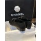 Chanel Double Strap Rhinestone Mary Janes - Black Pine Goat Leather Combined with Fine Lamb Leather