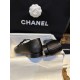 Chanel Double Strap Rhinestone Mary Janes - Black Pine Goat Leather Combined with Fine Lamb Leather