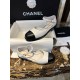 Chanel Platinum Mary Jane Lace-Up Shoes - European Vintage Charm with White and Black Goat Leather Combination