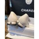 Chanel Black and White Pearl Mary Janes - Luxurious Black and White Contrast in Waxy Calf Leather, Round Toe for Youthful Look, Pearl-textured Small Heels with Exquisite Logo Detail, 