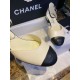 Chanel Black and White Color Block Mary Janes - Premium Feel of Fine Lamb Leather