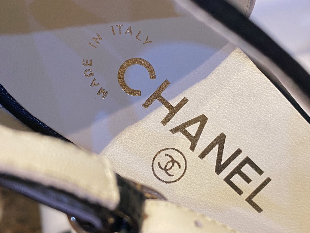 Chanel Black and White Color Block Mary Janes - Premium Feel of Fine Lamb Leather