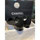 Chanel Glossy Black Mary Jane - Italian Imported Lamb Leather Combined with Patent Leather Toe, Classic Double C Logo, Embroidered Detailing ➕ Genuine Leather Sole