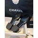 Chanel Glossy Black Mary Jane - Italian Imported Lamb Leather Combined with Patent Leather Toe, Classic Double C Logo, Embroidered Detailing ➕ Genuine Leather Sole