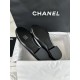 Chanel Color Block Mary Janes with Pearl Button -  Crafted Entirely from Italian 