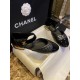 ChanelDiamond Checkered Black Mary Janes 