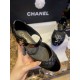 ChanelDiamond Checkered Black Mary Janes 