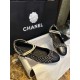 Chanel Black and White Checkered Tweed Pearl Mary Janes - Black and White Checkered Tweed Fabric Combined with Black Goat Leather Toe