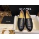 Chanel Black Sheepskin Espadrilles Shoes