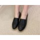 Chanel Black Sheepskin Espadrilles Shoes