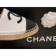 Chanel Chunky Tweed with Sheepskin Trim Espadrilles Shoes - Customized with Ultra-Soft Sheepskin Lining for Exceptional Comfor