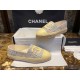 Chanel Yellow Multi-color Woven Espadrilles Shoes