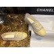 Chanel Yellow Multi-color Woven Espadrilles Shoes