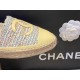 Chanel Yellow Multi-color Woven Espadrilles Shoes