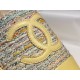 Chanel Yellow Multi-color Woven Espadrilles Shoes