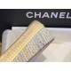 Chanel Yellow Multi-color Woven Espadrilles Shoes