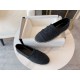 Chanel Black and Grey Espadrilles Fisherman Shoes