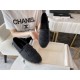 Chanel Black and Grey Espadrilles Fisherman Shoes