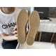 Chanel Black and Grey Espadrilles Fisherman Shoes