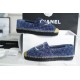 Chanel Velvet Gold Thread Espadrilles Shoes