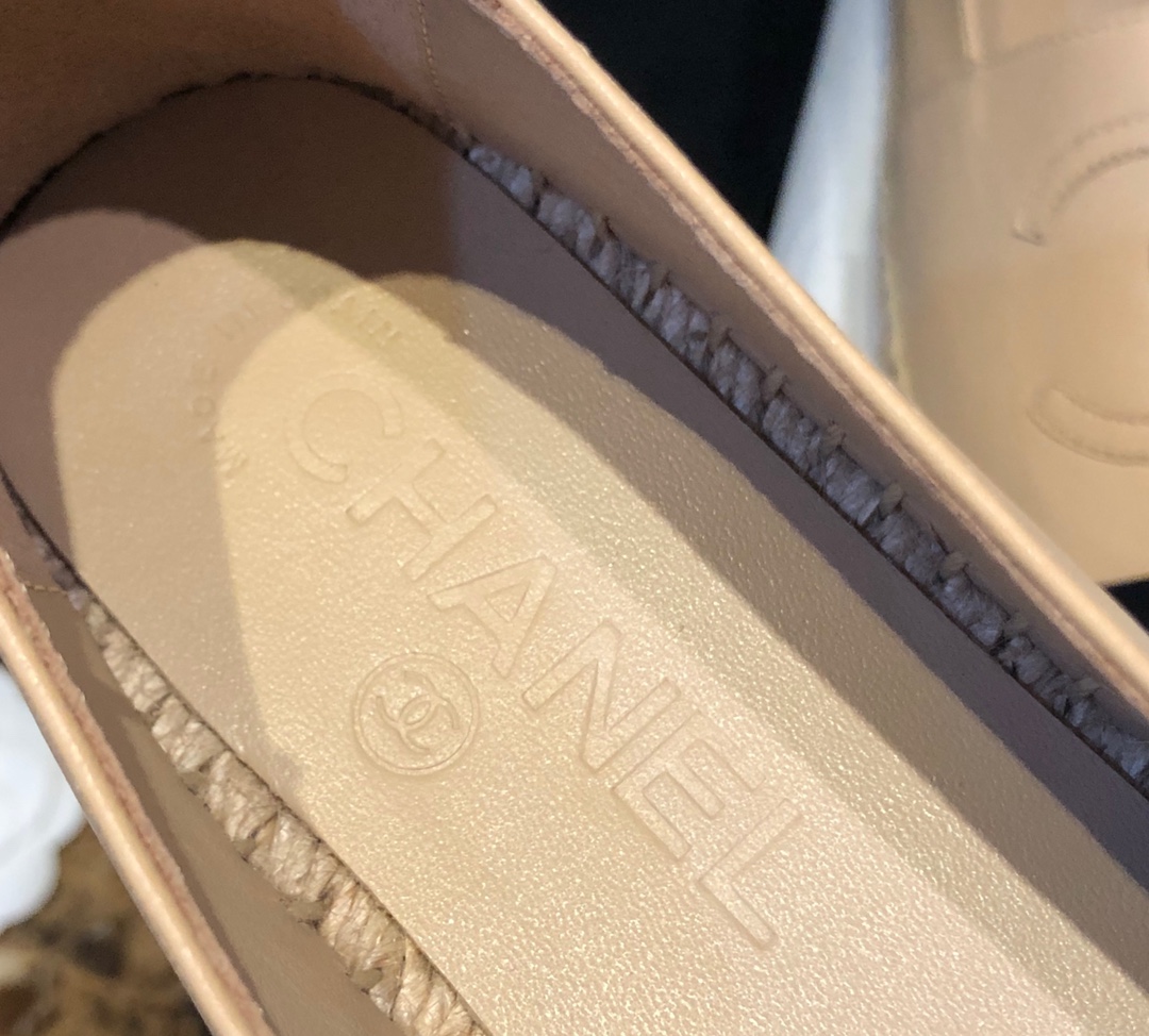 Chanel Apricot Espadrilles Shoes