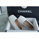 Chanel Black and White Sheepskin Espadrilles Shoes