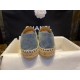 Chanel Blue Denim Espadrilles Shoes