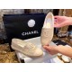 Chanel Buttery Apricot Bliss: Woven Espadrilles Shoes