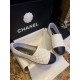 Chanel Diamond White Sheepskin Espadrilles Shoes