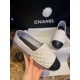 Chanel Diamond White Sheepskin Espadrilles Shoes