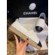 Chanel Diamond White Sheepskin Espadrilles Shoes