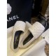 Chanel Diamond White Sheepskin Espadrilles Shoes