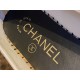 Chanel Diamond White Sheepskin Espadrilles Shoes