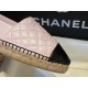 Chanel Diamond Pink: Sheepskin Espadrilles Shoes