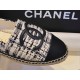 Chanel Sheepskin and Espadrilles Shoes