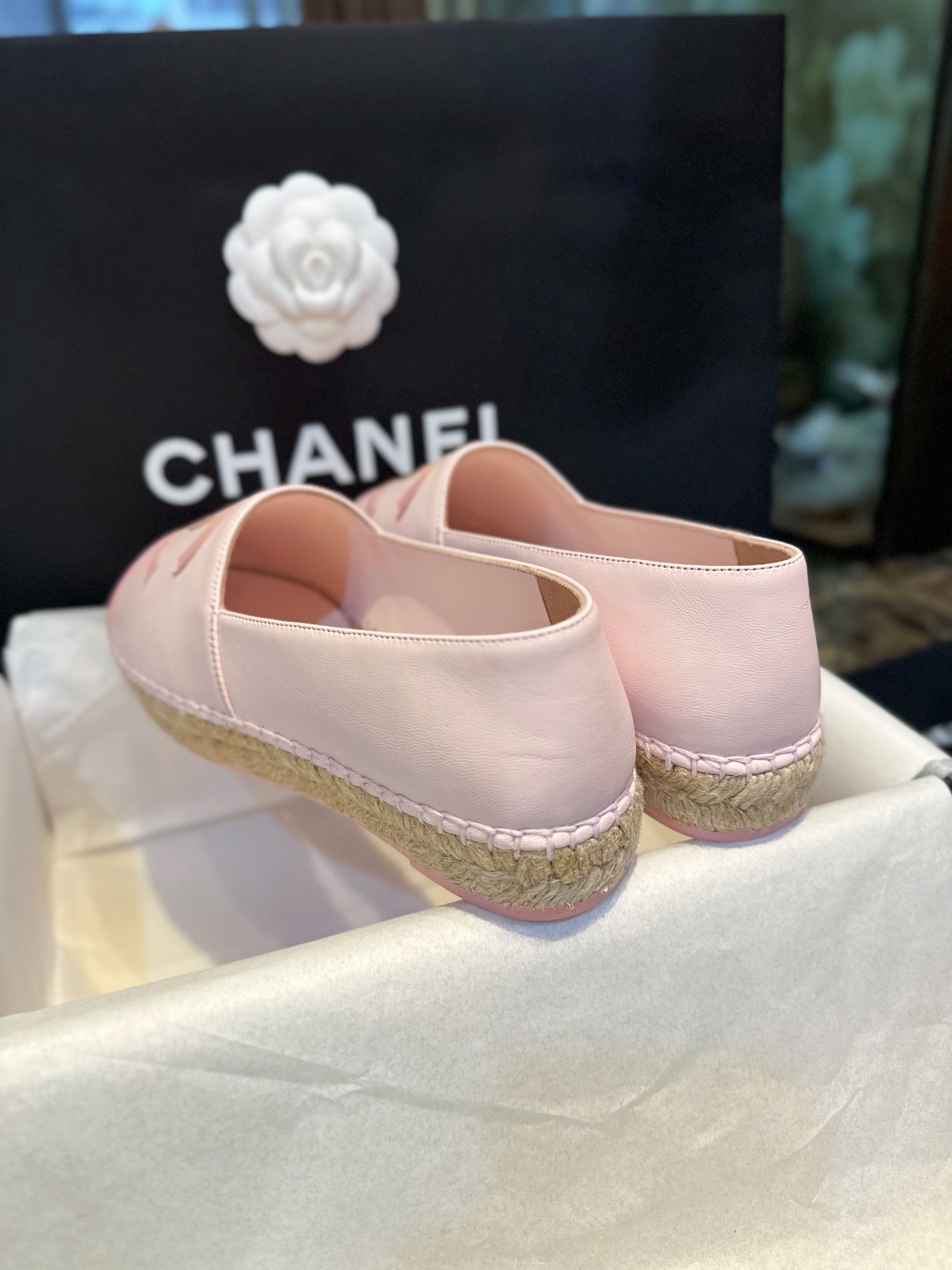 Chanel   Sheepskin Espadrilles Shoes