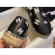 Chanel   Sheepskin Espadrilles Shoes