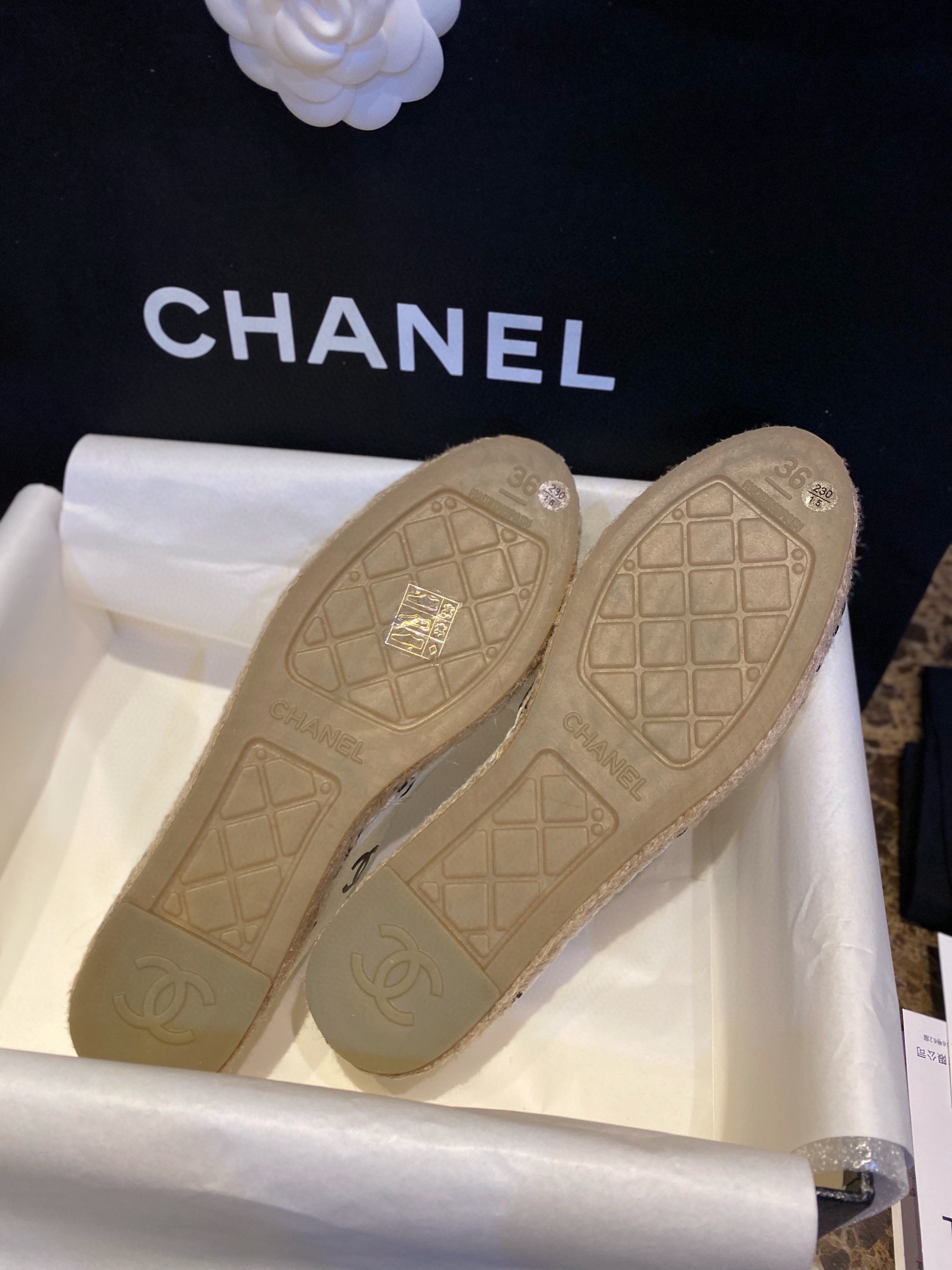 Chanel   Sheepskin Espadrilles Shoes