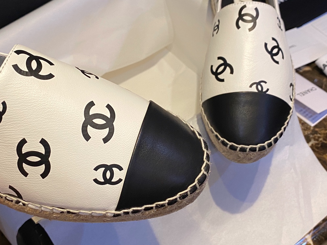 Chanel   Sheepskin Espadrilles Shoes