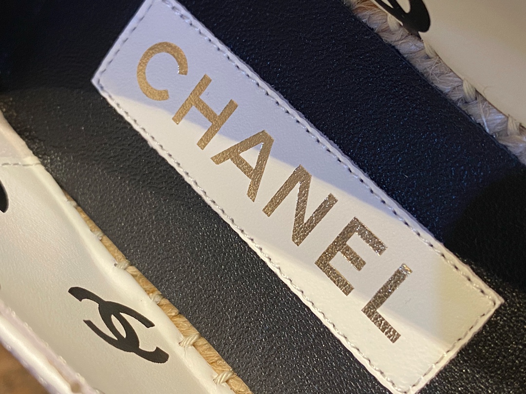 Chanel   Sheepskin Espadrilles Shoes