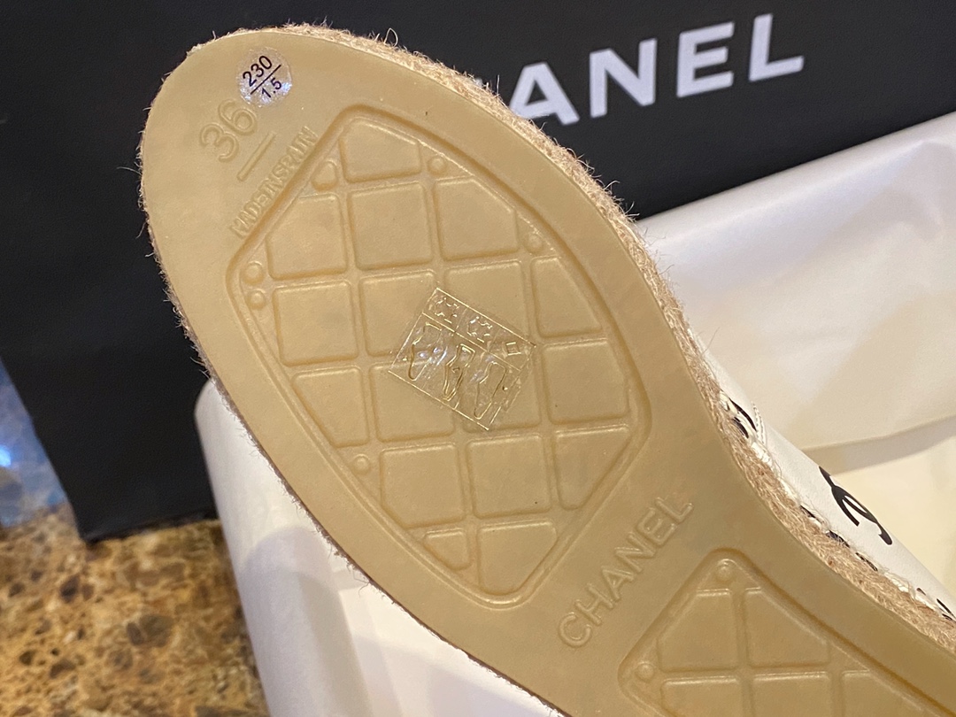 Chanel   Sheepskin Espadrilles Shoes