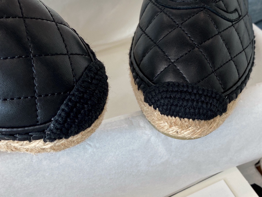 Chanel   Sheepskin Espadrilles Shoes